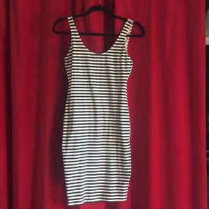 B&W striped American Apparel tank dress!